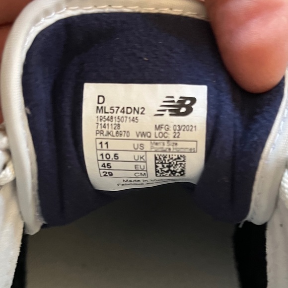 New Balance 574 Denim Workwear sneakers. Men's 11D. Unworn! - Picture 7 of 7